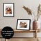 Americanflat Picture Frame with Mat - Modern Design, Shatter-Resistant Glass, Dual Sawtooth Hangers, Ideal for Home and Office Decor